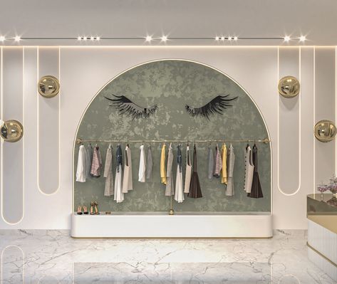 Stores Design, Small Dressing Rooms, Mint Green Walls, India Architecture, Design Showroom, Architecture Design Concept, Shop Decor, Boutique Interior, Brand Shop