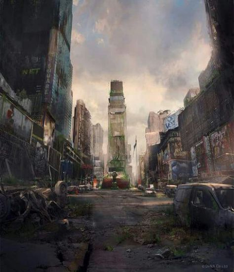 Apocalypse Landscape, Post Apocalyptic City, Dystopian Art, Abandoned City, Apocalypse World, Apocalypse Aesthetic, Post Apocalyptic Art, Apocalypse Art, Post Apocalypse