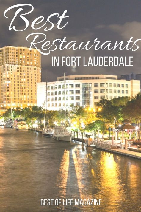 Fort Lauderdale Florida Restaurants, Fort Lauderdale Things To Do, Fort Lauderdale Restaurants, Florida Life, Florida Restaurants, Hollywood Beach, Fort Lauderdale Florida, Bigger Boat, Ft Lauderdale