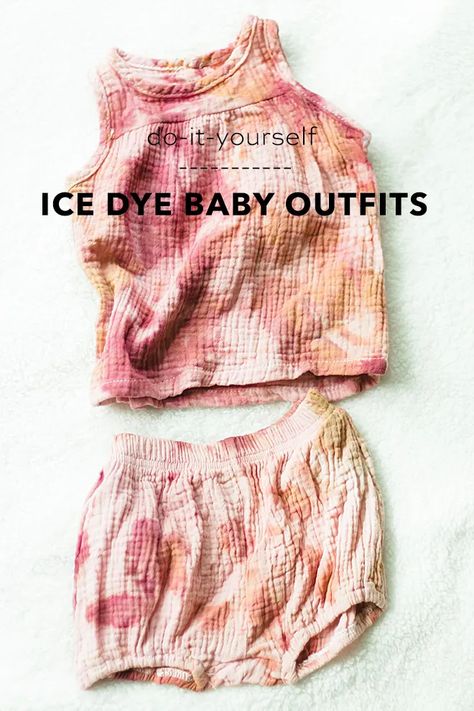 White Baby Clothes, Adorable Baby Clothes, Tie Dye Tutorial, Vsco Outfits, Powder Dye, Ice Tie Dye, Baby Tie, Rit Dye, Summer Tie Dye