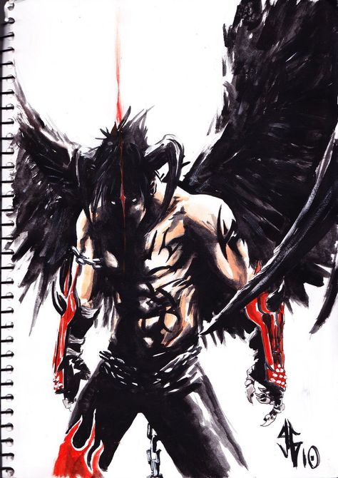 devil jin by justblah Tekken Jin, Tekken Jin Kazama, Devil Jin, Tekken Wallpaper, Ulquiorra Cifer, Jin Kazama, Tekken 8, Epic Characters, Tekken 7