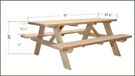 What is the Standard Size of a Picnic Table? Picknick Table, Best Hobbies For Men, Smart Tools, Car Picnic, Centre Table Living Room, Ideas Terraza, Diy Picnic Table, Outdoor Woodworking Projects, Picnic Table Plans