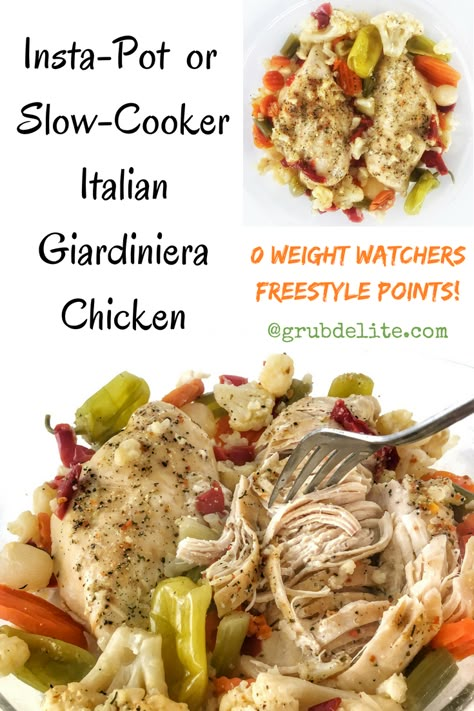 Recipes With Giardiniera, Chicken Giardiniera Recipes, Recipes Using Giardiniera, Giardiniera Chicken, Chicken Giardiniera, Crockpot Italian Beef, Chicken Recipes Simple, Crockpot Italian, Italian Chicken Crockpot