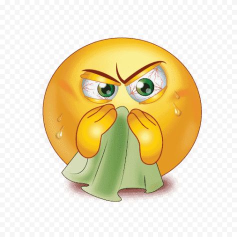 Sick Emoji, Yellow Emoji, Original Background, Cartoons Png, Common Cold, Runny Nose, No Background, Png Image, Png Images