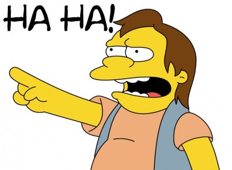 Nelson Muntz ... HA HA ... ;-) Ha Ha, The Simpsons