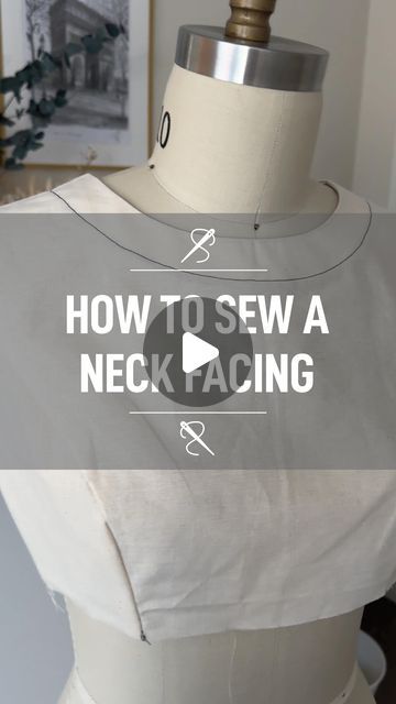 Lorenza Hallahan on Instagram: "How to sew a neck facing.🧵✂️🪡📍
.
Please note: where I say ‘side seams’ it should be ‘shoulder seams’.
.
Any questions? Let me know in the comments 💬
.
.
.
 My name is Lorenza, I studied fashion and have been sewing for 20 years. I’m here to show you how to make your sewing look more professional.
.
#homesewing #ilovesewing #ilovetosew #imademyclothes #instasew #juki #learntosew #london #lovesewing #lovetosew #madebyme #madewithlove #makersgonnamake #mcalls #melbourne #memade #millenialsewing #mumbreak #oneofakind #patterncutting #patterndrafting #patternmaking #perth #craft #fashion #diy #hobbies #hobby #sew #sewing" Sewing Facings, Diy Hobbies, Craft Fashion, Hand Beaded Embroidery, Sewing Clothes Women, Pattern Drafting, Fashion Diy, Study Style, Blouse Diy