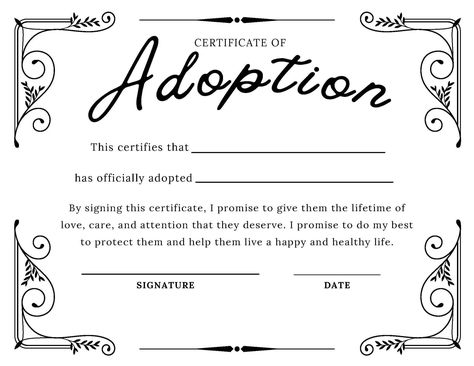 Buy DIGITAL DOWNLOAD Adoption Certificate vintage Online in India Adoption Certificate Template, Vip Card Design, Formal Language, Vintage Page, Name Signature, Vip Card, Blank Templates, Adoption Certificate, Adoption Process