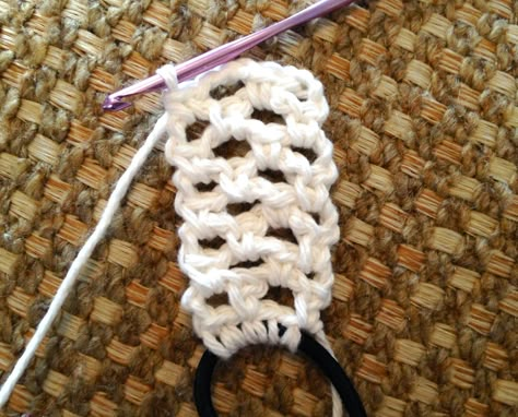 Crochet Cotton Headband, Crochet Headbands With Elastic, Free Crochet Patterns For Headbands, Crochet Lace Headband Pattern Free, Crochet Headband With Hair Tie, Crochet Thread Patterns Free Size 10 Easy, Crochet Hairbands Pattern Free, Headbands Crochet, Crochet Thread Projects