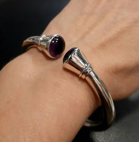 Excited to share the latest addition to my #etsy shop: Amethyst bracelet Torque bangle Sterling silver cuff bangle Adjustable open bangle jewelry Amethyst gemstone cuff bracelet Torque bracelet #amethyst #silver #women #yes #torquebangle #unisexbangle #silvertorquebangle #torquebracelet #torquecuffbracelet https://etsy.me/3sSgEpc Amethyst Bracelet For Men, Gemstone Cuff Bracelet, Open Bangle Bracelet, Silver Cuff Bangle, Black Onyx Jewelry, Flexible Bracelet, Black Onyx Earrings, Mens Bracelet Silver, Onyx Jewelry