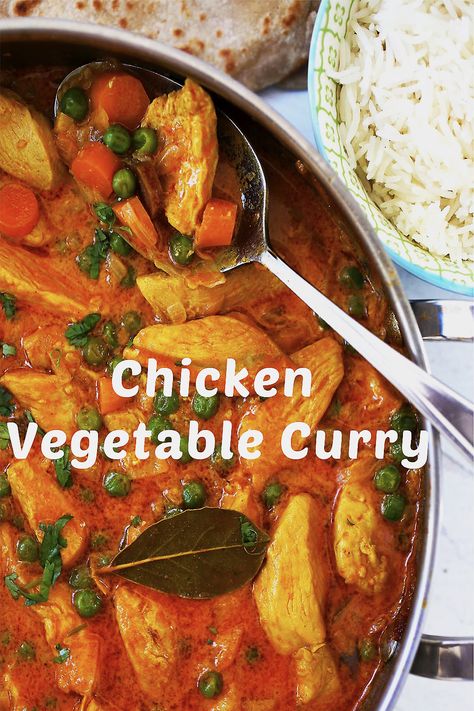 Spicy chicken and vegetable curry. Chicken Curry Recipe With Vegetables, Chicken And Vegetable Curry Recipe, Chicken Vegetable Curry Recipe, Curry Chicken And Vegetables, Chicken Curry With Vegetables, Chicken And Vegetable Curry, Chicken Vegetable Curry, Best Chicken Curry Recipe, Vegetable Curry Recipe