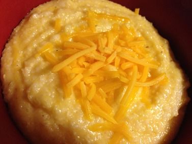 If your from the South, odds are that you know what grits are…and that you love them as much as I do. Down here we eat them pretty much anytime, whether it be breakfast or dinner, although they are a traditional breakfast food. I thought I’d share my super quick and easy recipe for how I make my delicious and insatiable cheddar cheese grits. You only need a few ingredients and about 10 minutes. Deep Fried Chicken, Rice Healthy, Paula Dean, Food Korean, Korean Dessert, Food Carts, Grits Recipe, Living Better, Traditional Breakfast