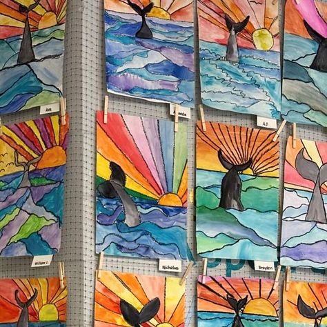 Calendar Art Ideas For Kids 2024, Art For Year 1, Under The Sea Art Lesson, Year 6 Art Ideas, 2nd Grade Art Project, Art Class Ideas Elementary, Art Projects For 3rd Grade, Calendar Art Ideas For Kids, Under The Sea Art For Kids