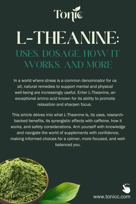 #ltheanine #theanine #ltheaninebenefits, #rhodiola #rhodiolarosea #rhodiolabenefits ,  #bvitamins #bvitaminscomplex #vitaminb, #pureingredients #cleaningredients #naturalingredients, #powerfulresults #effectivewellness #realresults , #onepumptoconqueryourday #conqueryourday #dailyboost , #dailyvitality #energysupport, #stresssupport #cognitionsupport #vitalityboost , #tonicc L-tryptophan Benefits, L Theanine Benefits Health, Common Denominator, Rhodiola Rosea, L Theanine, Health Hacks, Amino Acid, Physical Wellness, Real Results