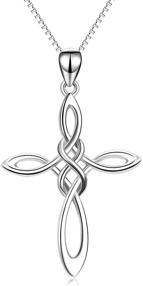 Christian Jewellery, Celtic Knot Cross, Celtic Cross Necklace, Cross Necklace Simple, Necklace Infinity, Infinity Knot, Cross Necklaces, Key Pendant Necklace, Jewelry Advice