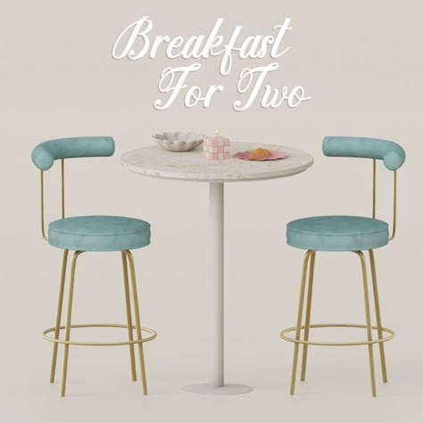 Sims 4 Breakfast, Sims 4 Cc Furniture Living Rooms, Lotes The Sims 4, Breakfast For Two, Sims 4 Piercings, Sims 4 Kitchen, The Sims 4 Pc, Furniture Cc, The Sims 4 Packs