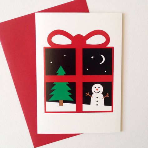 cute christmas card by hello dodo | notonthehighstreet.com Novogodisnje Cestitke, Cute Christmas Card Ideas, Christmas Greeting Cards Diy, Christmas Cards Handmade Diy, Diy Christmas Cards Easy, Kreativne Ideje, Free Printable Christmas Cards, Creative Christmas Cards, Family Christmas Card Photos