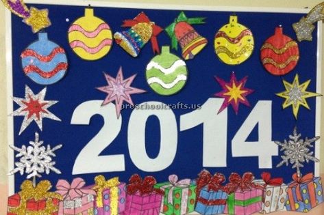 Bulletin Board For Kindergarten, New Year Bulletin Board Ideas, Board For Kindergarten, Bulletin Board For Preschool, Board Ideas For Preschool, Bulletin Board Ideas For Preschool, New Year Bulletin Board, Christian Festival, Bulletin Boards Theme