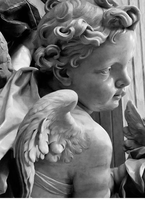 Cherubim Angels Tattoo, Christus Tattoo, Angel Sculpture Art, Angel Baby Art, Cherub Art, Angel Statues Sculpture, Chicago Tattoo, Heaven Tattoos, Cherub Sculpture