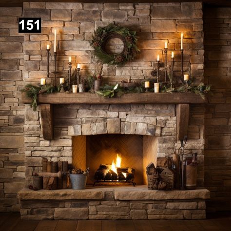 Gorgeous Reclaimed Wood Beam Fireplace Mantel With Wooden Corbels 151 - Etsy Wood Beam Fireplace, Beam Fireplace, Farmhouse Fireplace Decor, Cabin Fireplace, Reclaimed Wood Beams, Wooden Corbels, Brick Fireplace Makeover, Fireplace Mantle Decor, Wood Beam