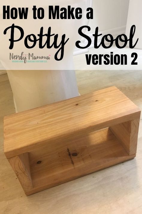 Potty Stool, Bedside Stool, Tall Toilets, Squatty Potty, Toilet Stool, Diy Kids Furniture, Diy Stool, Kids Potty, Diy Toilet