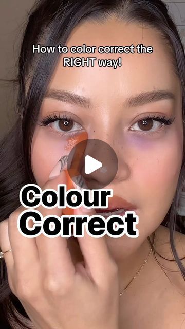 Color Correcting Concealer Guide, Make Up Color Correction, Orange Color Corrector Under Eyes, How To Apply Color Corrector, How To Color Correct Makeup, Colour Corrector Guide, How To Use Color Corrector, Color Corrector Guide, Colour Correcting Makeup