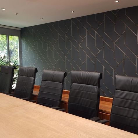 Corporate Office Wallpaper Design, Wallpapers For Office Walls, Office Wallpaper Ideas Corporate, Office Interior Wallpaper, Office Back Wall Design Interiors, Modern Office Wallpaper, Service Office Design, Wallpaper For Office Wall, Corporate Break Room