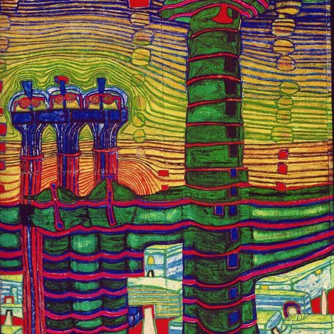 Hundertwasser Art, Arte Popular, Pablo Picasso, Art Plastique, Art And Architecture, Card Art, Art Works, Art Lessons, Art History