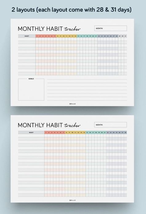 Printable monthly habit tracker and routine. Easily track your habits and routines with this simple and customizable PDF. Great for productivity, self-care, and Money Oil Recipe, Cute Habit Tracker, Free Habit Tracker Printable, Aesthetic Monthly Planner, Habit Tracker Calendar, Printable Meal Planner Monthly, Daily Habit Tracker Printable, 2023 Free Printable, Habit Tracker Printable Monthly