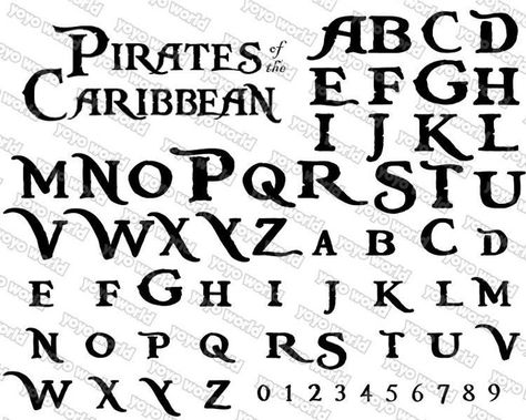 Pirates Of The Caribbean Svg, Pirate Font, Numbers Tattoo, Lettering Styles Alphabet, Tattoo Lettering Fonts, Hand Lettering Art, Free Script Fonts, Hand Lettering Fonts, Hand Lettering Alphabet