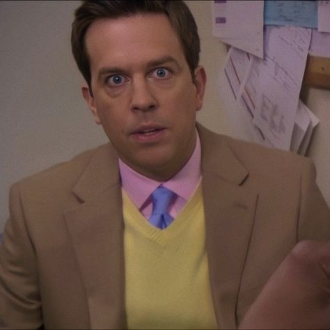 the office | andy bernard | aesthetic icons The Office Andy, Andy Bernard, Ed Helms, Office Icon, Modern Office, Literally Me, Live Action, The Office, Tv