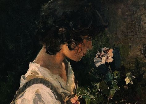 Girl With Flowers, On Twitter, Twitter, Flowers, Art