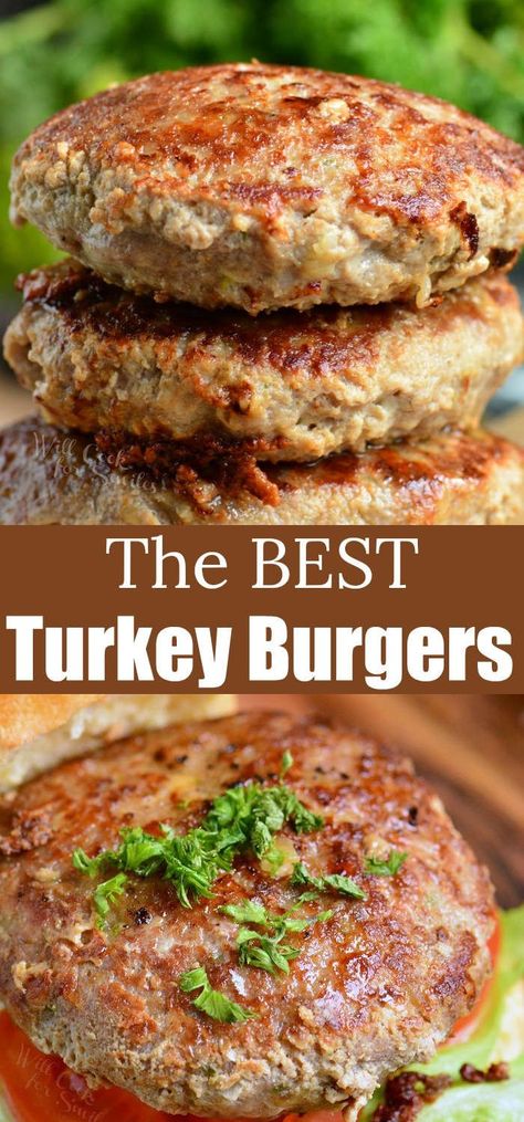 Turkey Burger Recipes Healthy, Ground Turkey Burgers, Best Turkey Burgers, Grilled Turkey Burgers, Ground Turkey Recipes Healthy, The Best Turkey, Turkey Meat Recipes, Turkey Burger Recipes, Best Turkey