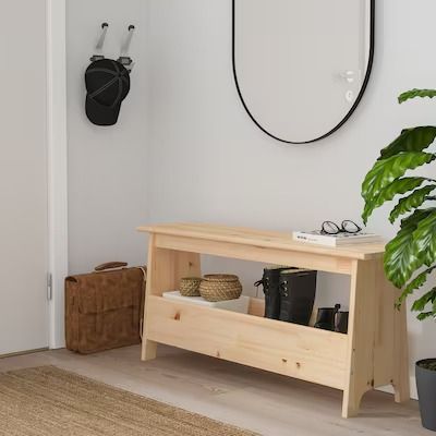 PERJOHAN - Search - IKEA Ikea Perjohan Bench, Wood Storage Bench Bedroom, Hemnes Storage Bench With Towel Rail, End Of Bed Wood Storage Box Ikea, Danish Storage Bench, Wooden Storage Bench, Ikea Food, Online Interior Design Services, End Of Bed Bench