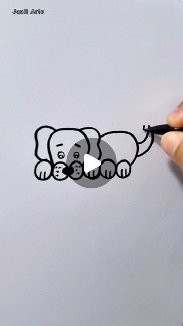 How To Draw A Puppy Easy, How To Draw A Dog Easy Step By Step, Easy Drawings Dog, How To Draw Dogs Step By Step, Drawing Dogs Easy, How To Draw A Dog Step By Step, Easy Dog Drawing Simple, Dog Doodles Simple, How To Draw A Dog Easy