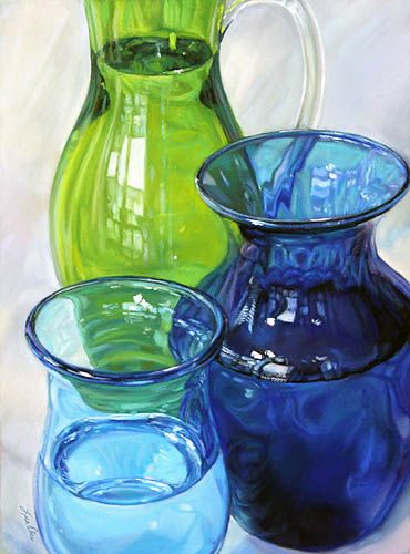 Hyper Realistic Paintings, Realistic Oil Painting, Concrete Vases, Verre Design, Pastel Portraits, Vase Crafts, Unique Vases, Antique Vase, Diy Vase