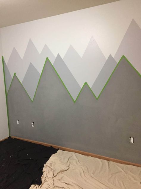 Adorable Mountain Themed Nursery Reveal For Our Baby Girl Nursery Themes Mountains, Mountain Adventure Nursery, Nursery Ideas Mountain Theme, Gender Neutral Mountain Nursery, Neutral Mountain Nursery, Boy Nursery Mountain Theme, Mountain Nursery Ideas, Mountain Nursery Decor, Mountains On Wall