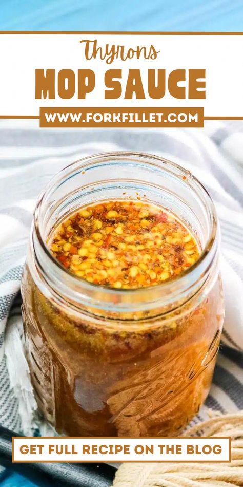 If you want a special sauce to make your barbecue better, try this Thyrons Mop Sauce Recipe. Sauces To Can, Mop Sauce Recipe, Mop Sauce, Bbq Sauces, Hot Sauce Recipes, Relish Recipes, Homemade Condiments, Rub Recipes, Special Sauce