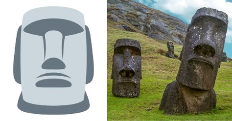 Here’s Why Everyone Is Using The Stone Man (Moai) Emoji Emojis seem to get really popular, and then fade out just as quickly as they rose up in popularity. It could be because the younger generation lets go of something as soon as the older people latch onto it. You know what I mean. It’s no longer cool if your parents are doing it now. … Seriously. Read it: Here’s Why Everyone Is Using The Stone Man (Moai) Emoji Stone Emoji, Moyai Emoji, Moai Emoji, Moai Statues Drawing, Mayan Stone Carving, Easter Island Statues, Callanish Standing Stones, Emoji Backgrounds, Village People