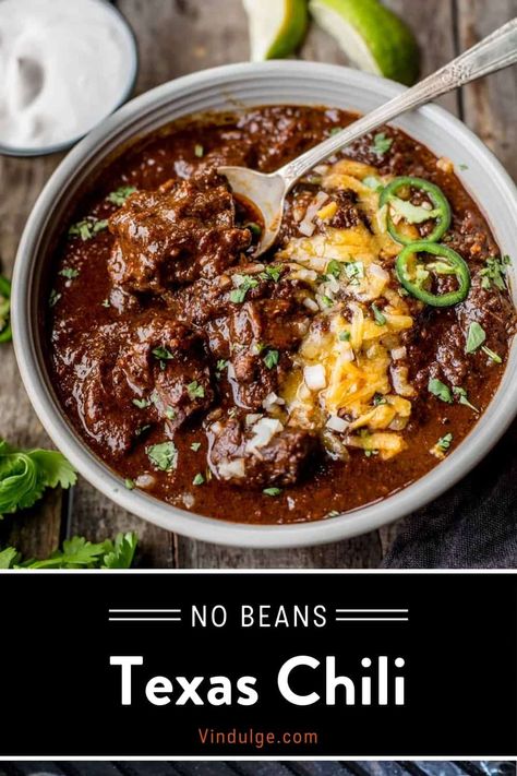 Texas Chili Recipe No Beans, Authentic Chili Recipe, Authentic Texas Chili, Texas Red Chili, Red Chili Recipes, Chili No Beans, Texas Chili Recipe, Winning Chili Recipes, The Best Chili