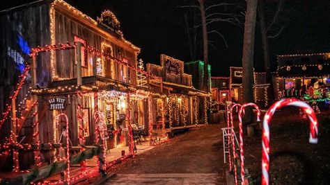 Have yourself a western Christmas at this old-timey Ohio village Ohio Destinations, Old West Photos, Old West Town, Pike County, Wooden Facade, West Town, Mormon Temple, Christmas Town, December 27