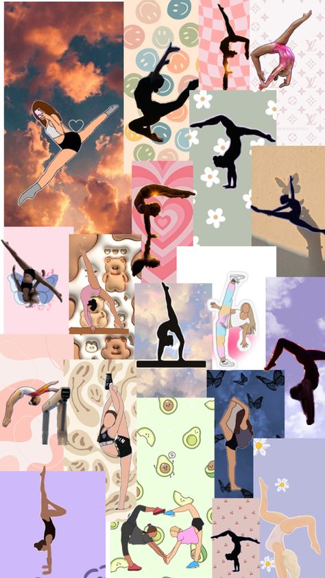 Gymnastics Wallpaper, Pretty Wallpaper Ipad, Gymnastics Skills, Amazing Gymnastics, Gymnastics Poses, Gymnastics Photos, Gymnastics Pictures, Cute Simple Wallpapers, Iphone Wallpaper Girly