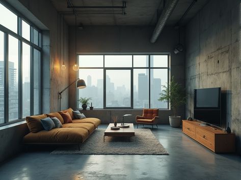 50+ Urban Apartment Brutalism Style Design Ideas High Rise Apartment Decor, Brutalist Apartment, Brutalism Interior, Urban Apartment, Brutalist Design, Design Assistant, Built In Furniture, Brutalist Architecture, Paris Apartments