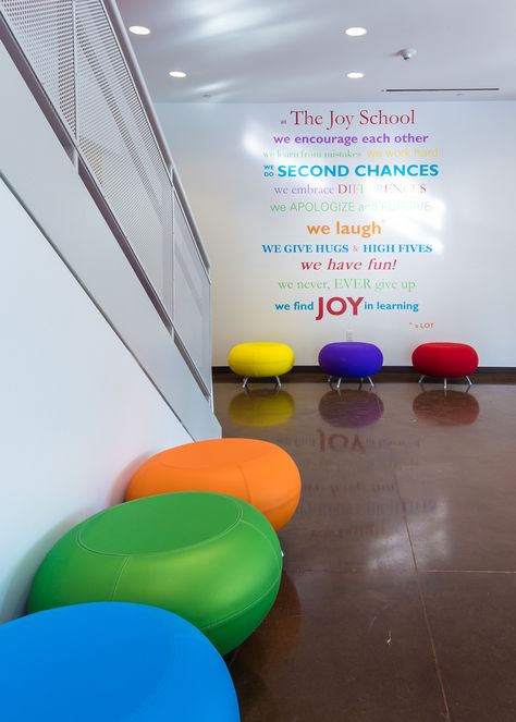 These round stools would be better than the plastic seating at MC now. School Lobby, Joy School, School Reception, School Office Decor, Kindergarten Interior, School Hall, School Entrance, School Hallways, Kindergarten Design