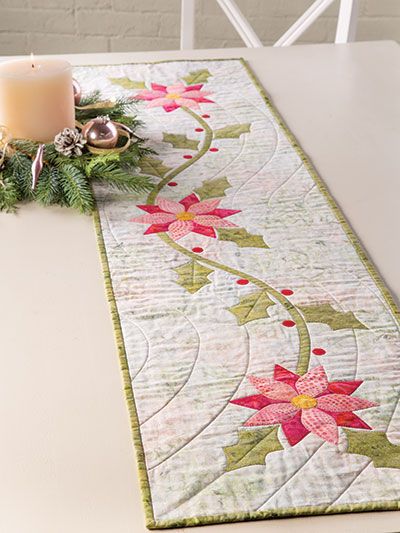 Modern table runners quilted