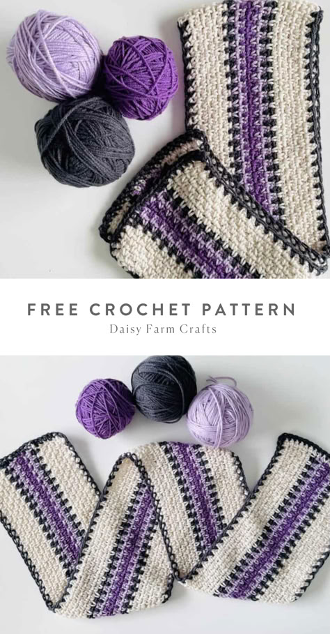 Free Crochet Pattern from Daisy Farm Crafts! Daisy Farm Crafts Crochet, Crochet Scarf Pattern Free Easy, Crochet Moss Stitch, Crochet Moss, Daisy Farm Crafts, Daisy Farm, Crochet Hood, Crochet Cowls, Crochet Scarf Pattern Free