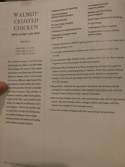 Walnut Crusted Chicken With Honey And Brie, Honey And Brie, Walnut Crusted Chicken, Chicken With Honey, Walnut Crust, Honey Walnut, Brie Cheese, Crusted Chicken, Ground Pepper