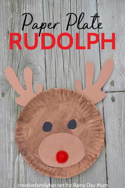 Rudolph Crafts, Christmas Art Projects, Christmas Crafts For Toddlers, Rudolph The Red Nosed Reindeer, Preschool Christmas Crafts, Christmas Crafts For Kids To Make, Christmas Kindergarten, Christmas Arts And Crafts, Fun Christmas Crafts