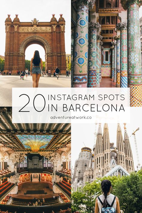 The 20 Best Instagram Spots in Barcelona - Adventure at Work Places In Barcelona, Barcelona Pictures, Arch Of Titus, Barcelona Aesthetic, Barceloneta Beach, Barcelona Travel Guide, Barcelona Spain Travel, Travel Outfit Plane, Visit Barcelona