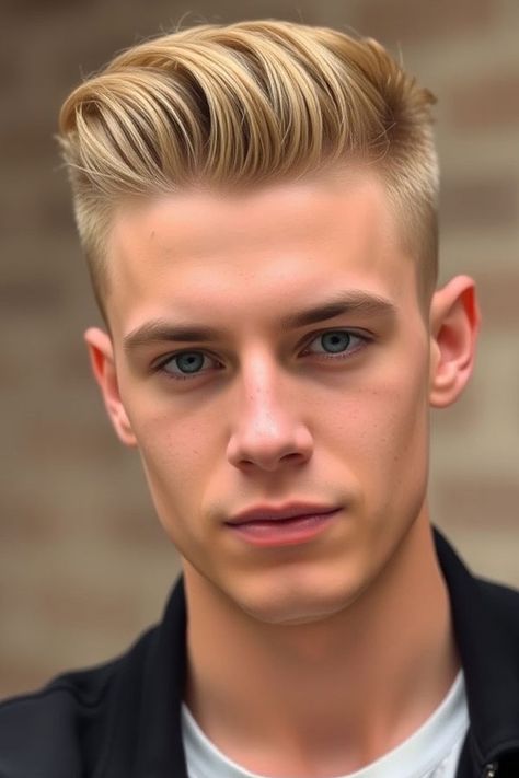 Sleek blonde fade haircut,  short classic haircuts every man, Classic hairstyles Male, Best classic hairstyle, Gentleman hairstyle Male, Modern classic haircut Gentleman Hairstyle, Hairstyle Male, Fade Haircut Short, Blonde Fade, Cool Blondes, Wedding Color Schemes Spring, Hairstyles Male, Short Fade Haircut, Classic Haircut