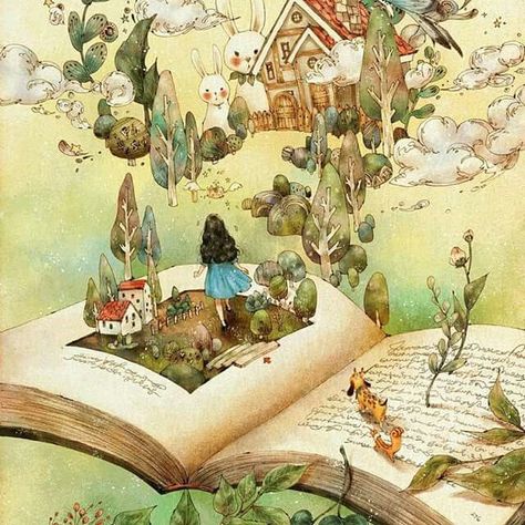 Annie Dillard #reading #writing #Art by artsy-fartsypic.twitter.com/7gucFj7w9g 동화 삽화, Fantasy Magic, Forest Girl, Reading Art, Arte Fantasy, 판타지 아트, Art And Illustration, Illustration Inspiration, Animal Tattoos